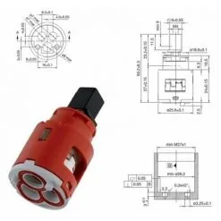 Cartouche De Rechange Ø 25 Mm Nobili RCR107040 | Cartouche -France NOBILI Soldes Boutique 10717726 3