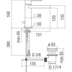 Mitigeur Lavabo Avec Cascade Nobili Loop LPC90118/1CR | Chromé - Chromé -France NOBILI Soldes Boutique 10735537 3