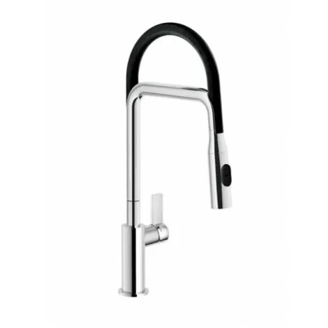 NOBILI Mitigeur évier De Cuisine FLAG Chromé Et Noir 1 NOBILI Mitigeur évier De Cuisine FLAG Chromé Et Noir