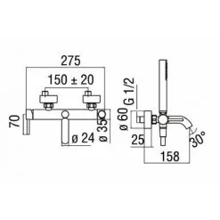 NOBILI Mitigeur Bain/Douche ACQUERELLI Mural Complet 6 NOBILI Mitigeur Bain/Douche ACQUERELLI Mural Complet -France NOBILI Soldes Boutique 28280821 3