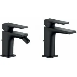 Kit Mitigeur Lavabo Et Bidet Noir Mat Nobili Seven SEVEN1NO