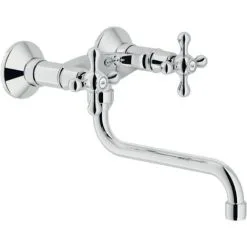 Mélangeur D'évier Mural Avec Bec Pivotant Nobili Grazia GRC5003CR | Chromé - Chromé