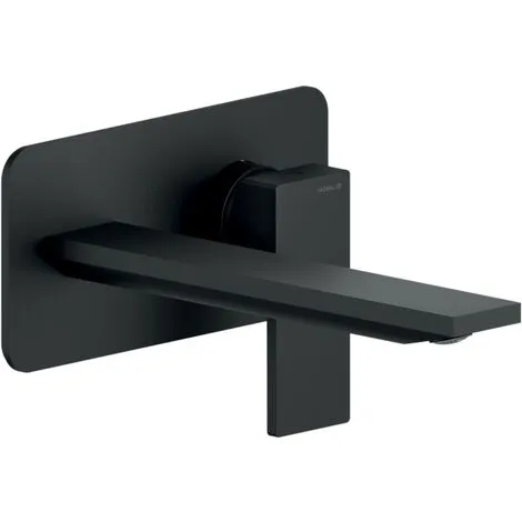 Mitigeur Lavabo Mural Noir Mat Avec Bec Long 20 Cm Nobili Seven SE124198/1BM | Noir Mat - Noir Mat 1 Mitigeur Lavabo Mural Noir Mat Avec Bec Long 20 Cm Nobili Seven SE124198/1BM | Noir Mat - Noir Mat