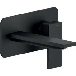 Mitigeur Lavabo Mural Noir Mat Avec Bec 15 Cm Nobili Seven SE124198BM | Noir Mat - Noir Mat