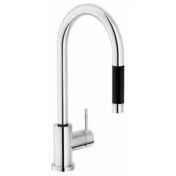 Mélangeur De Cuisine NOBILI - Avec Douche - Chrome/noir - OZ137/1T7CR