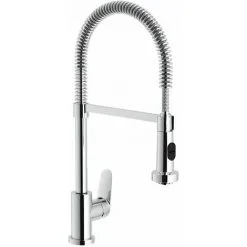 NOBILI Mitigeur évier BLUES Bec Haut Avec Douchette - Chromé