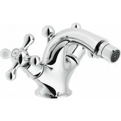 Robinet Monotrou à 2 Trous Pour Bidet Nobili Grazia GRC5119/6CR | Chromé - Vidage Automatique 1"1/4 - Chromé