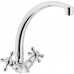 NOBILI Mélangeur évier Bec Orientable Rétro Chromé Grazia GRC5117/5CR