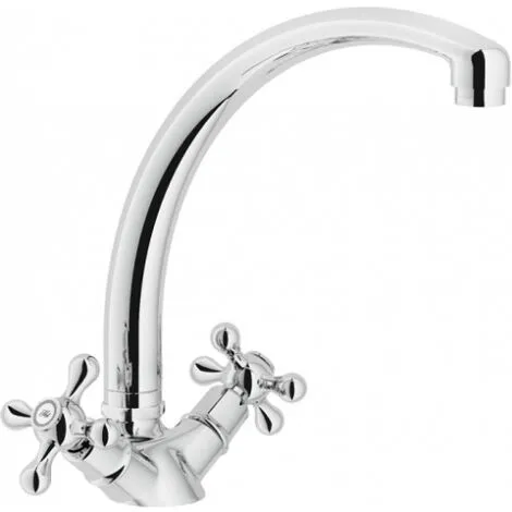 NOBILI Mélangeur évier Bec Orientable Rétro Chromé Grazia GRC5117/5CR 1 NOBILI Mélangeur évier Bec Orientable Rétro Chromé Grazia GRC5117/5CR