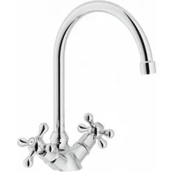 NOBILI Mélangeur évier Bec Orientable Rétro Chromé Grazia GRC5117/CR