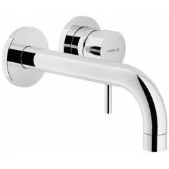 NOBILI Set De Finition Mitigeur Lavabo LIVE à Encastrer - Chromé - Bec Longueur 200 Mm