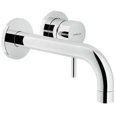 NOBILI Set De Finition Mitigeur Lavabo LIVE à Encastrer - Chromé - Bec Longueur 200 Mm 1 NOBILI Set De Finition Mitigeur Lavabo LIVE à Encastrer - Chromé - Bec Longueur 200 Mm