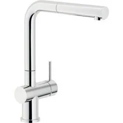 NOBILI Mitigeur Dévier Live Bec Haut Extractible Chromé - Chromé