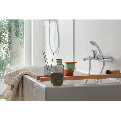 Nobili Blues Mitigeur Monocommande Bain-douche Mural + Douchette à 1 Jet Et Flexible 150 Cm, Chrome (BS101110CR) 2 Nobili Blues Mitigeur Monocommande Bain-douche Mural + Douchette à 1 Jet Et Flexible 150 Cm, Chrome (BS101110CR) – Image 2