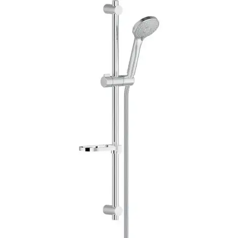 Nobili Set De Douche Avec Douchette 3 Jets + Barre De Douche Réglable Max 66cm + Porte Savon Amovible, Chrome (AD140/61CR) 1 Nobili Set De Douche Avec Douchette 3 Jets + Barre De Douche Réglable Max 66cm + Porte Savon Amovible, Chrome (AD140/61CR)