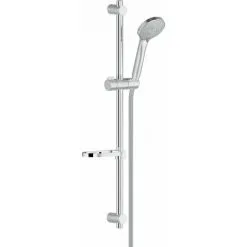 Nobili Tago Set Mitigeur Thermostatique + Douchette 3 Jets + Barre De Douche Réglable Max 66cm + Porte Savon Amovible, Chrome -France NOBILI Soldes Boutique 62098590 4