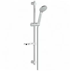 Nobili Tyko Set Mitigeur Thermostatique + Douchette 3 Jets + Barre De Douche Réglable Max 66cm + Porte Savon Amovible, Chrome -France NOBILI Soldes Boutique 62115546 4
