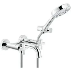 Mitigeur De Bain Extérieur Avec Douche Nobili Lira LR116210CR | Chromé - Chromé