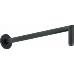 Bras De Douche Mural, Modèle Rond, Noir Mat Nobili AD138/44BM | Noir Mat - Noir Mat