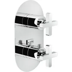 Partie Externe Thermostatique 2 Voies Nobili Lira LR116102CR | Chromé - Chromé